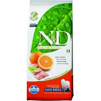 N&D Grain Free DOG Adult Maxi Fish & Orange 12 kg