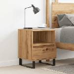 vidaXL Нощно шкафче Artisan Oak 40x35x50 cm Инженерна дървесина (857378)