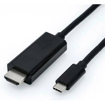 Roline Кабел USB C 3.2 Gen 2 - HDMI, 4K60Hz, M/M, 2 м, черен 11.04. 5841-10 (11.04.5841-10)
