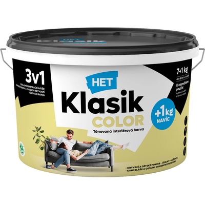 Het Klasik Color 0678 žltý mesačný 7+1kg