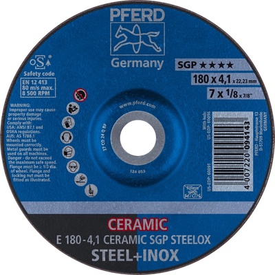 Pferd Brúsny kotúč 180 x 4,1 x 22,23 mm 4007220094143