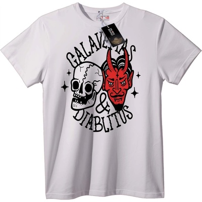 NOONEBRAND Тениска Галактика & Diablius - 2XL, White