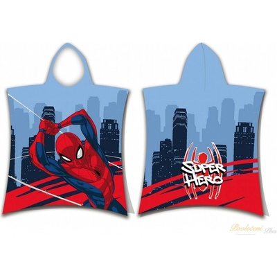Jerry Fabrics Dětské pončo 50 x 115 cm Spider man Super hero – Zbozi.Blesk.cz