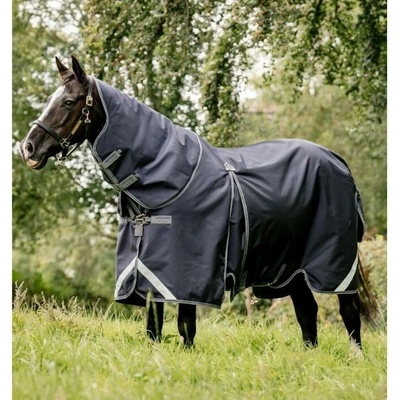 Horseware Lehká výběhová deka Rambo Optimo Plus Bundle 2v1 s krkem navy thunderstorm grey & silver – Hledejceny.cz