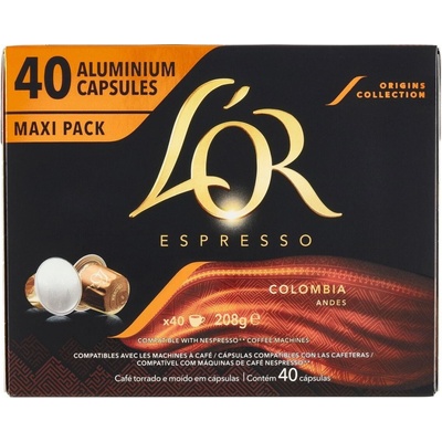 L'OR Espresso Colombia kompatibilní s Nespresso 40 kapslí