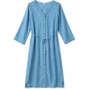 Mazine Дамска пола Mazine Women's V-Neck Tencel Midi Dress Skirt - Dark Blue Wash (113-1264-0112)