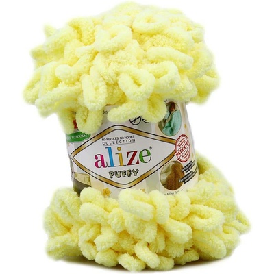 Alize příze Puffy 13 světle žlutá