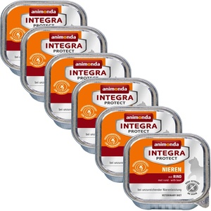 Animonda Integra Protect Cat Нирки - говеждо 6 x 100г