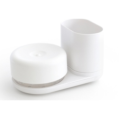 Bosign Стойка за четки с помпа за почистващ препарат Caddy Compact Do-Dish бяла (263106)