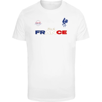 Mister Tee Тениска France Trikot Tee white XXLUB-MT3335-00220 - Тъмносив, размер L