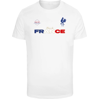 Mister Tee Тениска France Trikot Tee white XXLUB-MT3335-00220 - Тъмносив, размер L