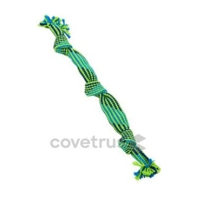 Kruuse Jorgen Hračka pes Buster Pískací lano, modrá/zelená, 58 cm L