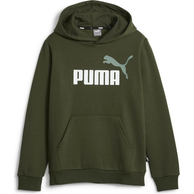 Puma ESS + 2 COL Big Logo Hoodie FL B khaki