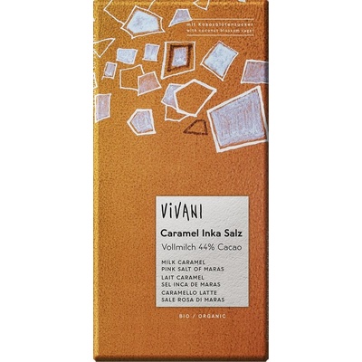 VIVANI Čokoláda BIO mliečna čokoláda/karamel/soľ 80 g