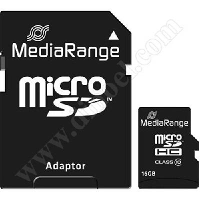 Карта памет MediaRange micro SDHC, 16GB