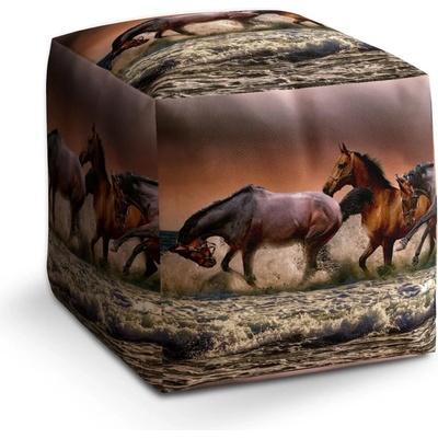 Sablio Taburet Kone vo vode: 40x40x40 cm