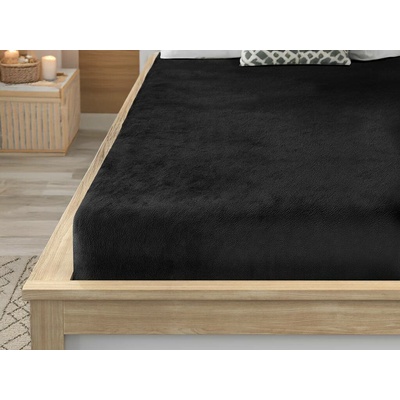 Textilomanie Prostěradlo mikroplyš Soft černé 90x200