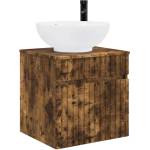 vidaXL Мивка за стена Опушен дъб 49 x 44, 5 x 66, 5 см (890607)