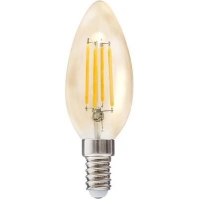 DekorStyle LED žiarovka Flame Straight 2W E14 teplá biela