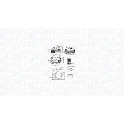 Olejový chladič, motorový olej MAGNETI MARELLI 350300002600