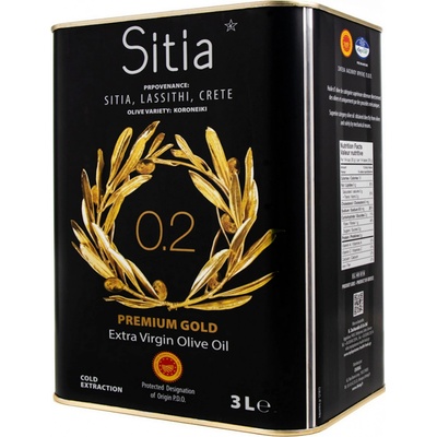 Sitia PREMIUM GOLD olivový olej Extra panenský 3 l – Zboží Dáma