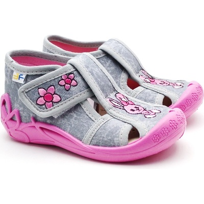 3F Freedom for feet papučky dívčí Žabka 2F5 14 šedá růžová