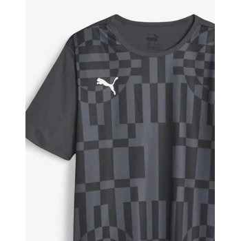 PUMA IndividualRise Graphic Football Tee Dark Grey