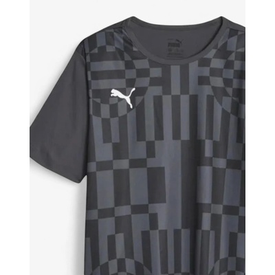PUMA IndividualRise Graphic Football Tee Dark Grey