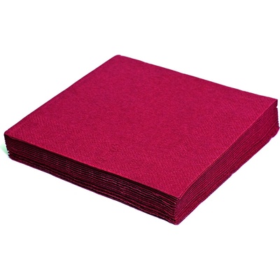 PAP FSC Mix Ubrousek 2V bordový 24x24cm 250ks