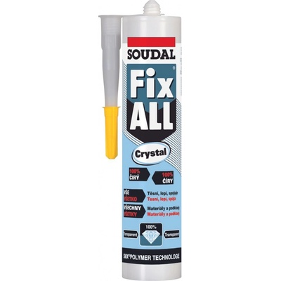 SOUDAL Fix All Crystal pružný lepiaci tmel 290g transparentný