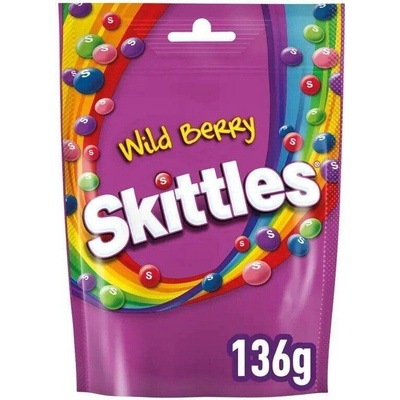 Skittles žvýkací bonbonky s příchutí lesních plodů 136 g