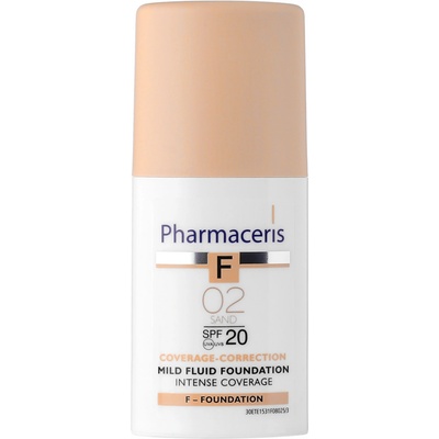 Pharmaceris F-Fluid Foundation intenzivně krycí make-up s dlouhotrvajícím efektem SPF20 2 Sand For All skin Types with Imperfections 30 ml