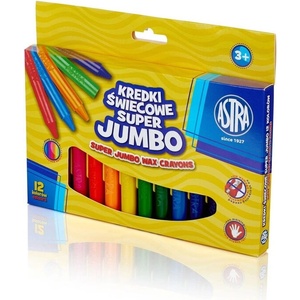 Astra Комплект восъчни пастели, Astra, Super Jumbo, 12 цвята (AS316118003)