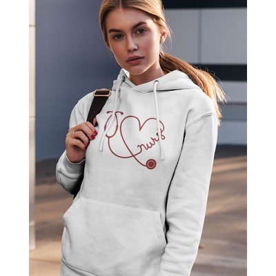 Dámska mikina pro zdravotní sestry Nurse bílá Canvas – Zboží Mobilmania