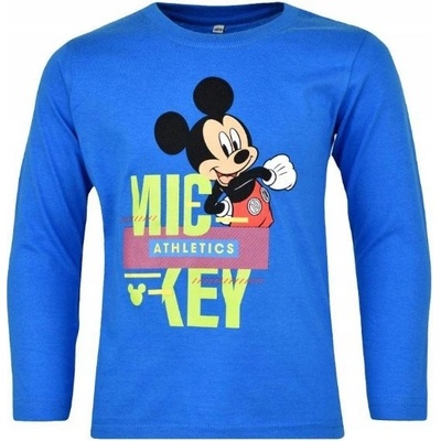 tričko Mickey Mouse dlouhý rukáv 8865 modrá