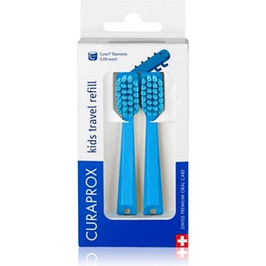 CURAPROX Kids Travel refill сменяеми глави за четка за зъби Blue 2 бр
