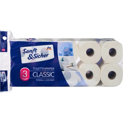 Sanft&Sicher Classic 3-vrstvý 10 ks