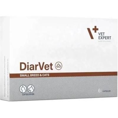 VetExpert DIARVET na zahustenie fekálnej hmoty pre psy a mačky 6 tabliet