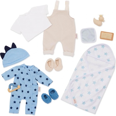 Battat Комплект аксесоари за кукла Battat - Lulla Baby, Дрехи за момчета, 11 части (BTLBY7671)