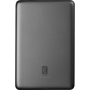 Cellularline Портативна безжична батерия Cellularline - Line Magslim, 10000 mAh, черна (PBMAGSLIM10000WIRD)