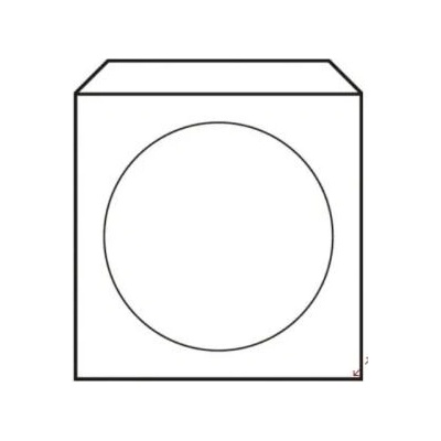 Obálky na CD 125x125 s okienkom 50 ks