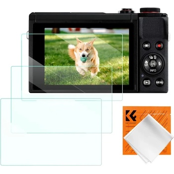 K& F Concept Протектор за LCD дислпей за Canon G9X II, G9X, G7X III, G7X II, G7X, G5X II, G5X стъкло 0, 3 mm 3бр