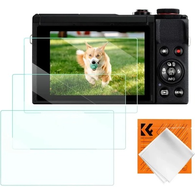 K& F Concept Протектор за LCD дислпей за Canon G9X II, G9X, G7X III, G7X II, G7X, G5X II, G5X стъкло 0, 3 mm 3бр