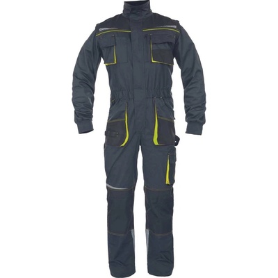 Cerva EMERTON STRETCH Odolná strečová pracovní kombinéza černá/žlutá