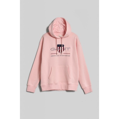 Gant Rel Archive Shield Hoodie ružová