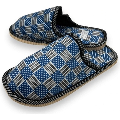 Fashion Dámske modré domácí papuče 06