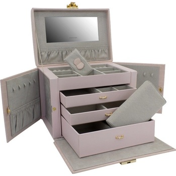 Friedrich Lederwaren šperkovnice Caiman růžová