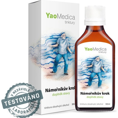 YaoMedica Námorníkov krok tinktúra na odvedenie hlienu ktorý spôsobuje stratu rovnováhy 50 ml