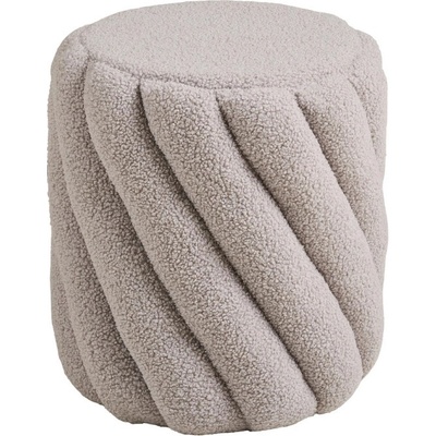 Nordic Living Šedý taburet Sansa 38 cm