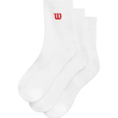 Wilson Quarter Top Sock 3P Bílý